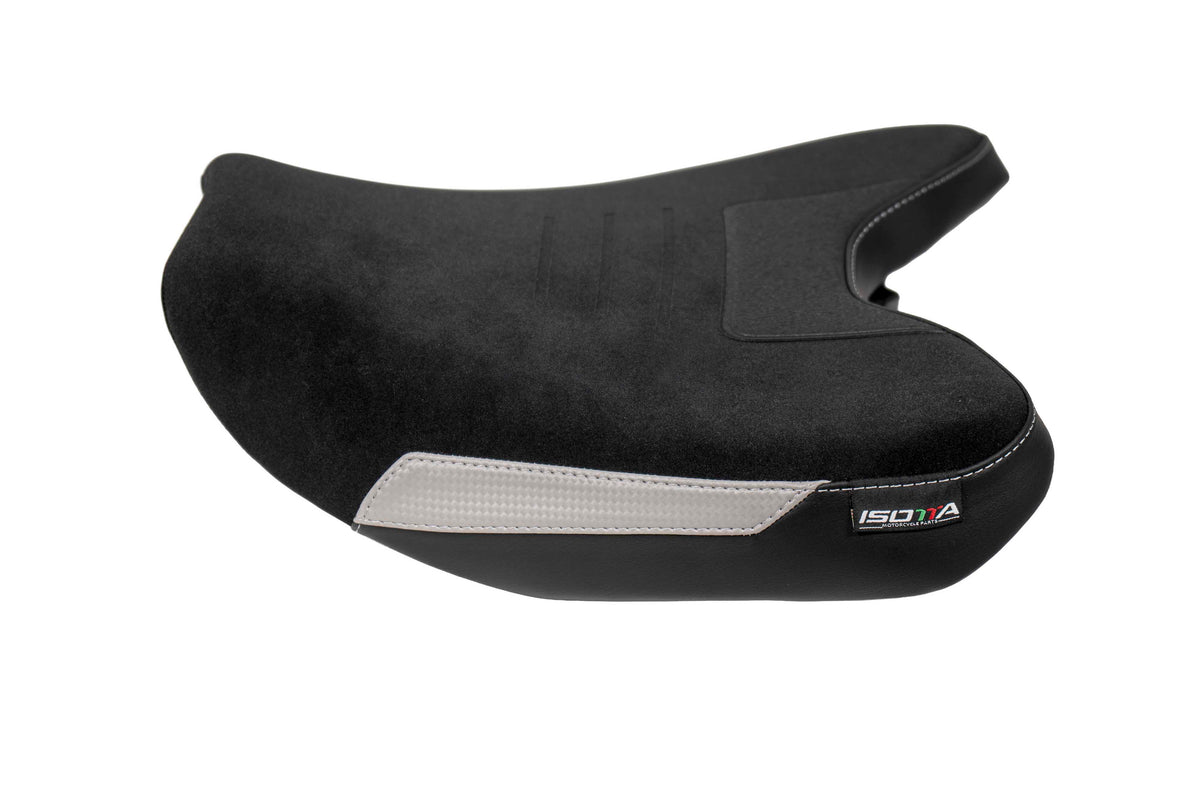 Isotta Extra Comfort Rider Seat and Comfort Passenger Seat | Blue | Ice Storm | Triple Black | Yamaha MT-07 2025>2026