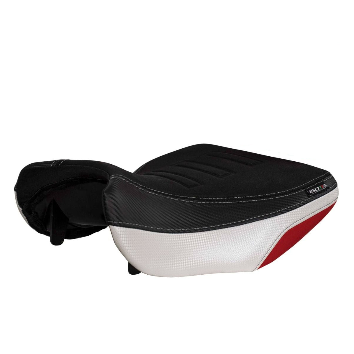 Isotta Comfort Rider Seat | Red/Black/White | Benelli TRK 702/702 X 2023-2024 -   Pyramid Motorcycle Accessories