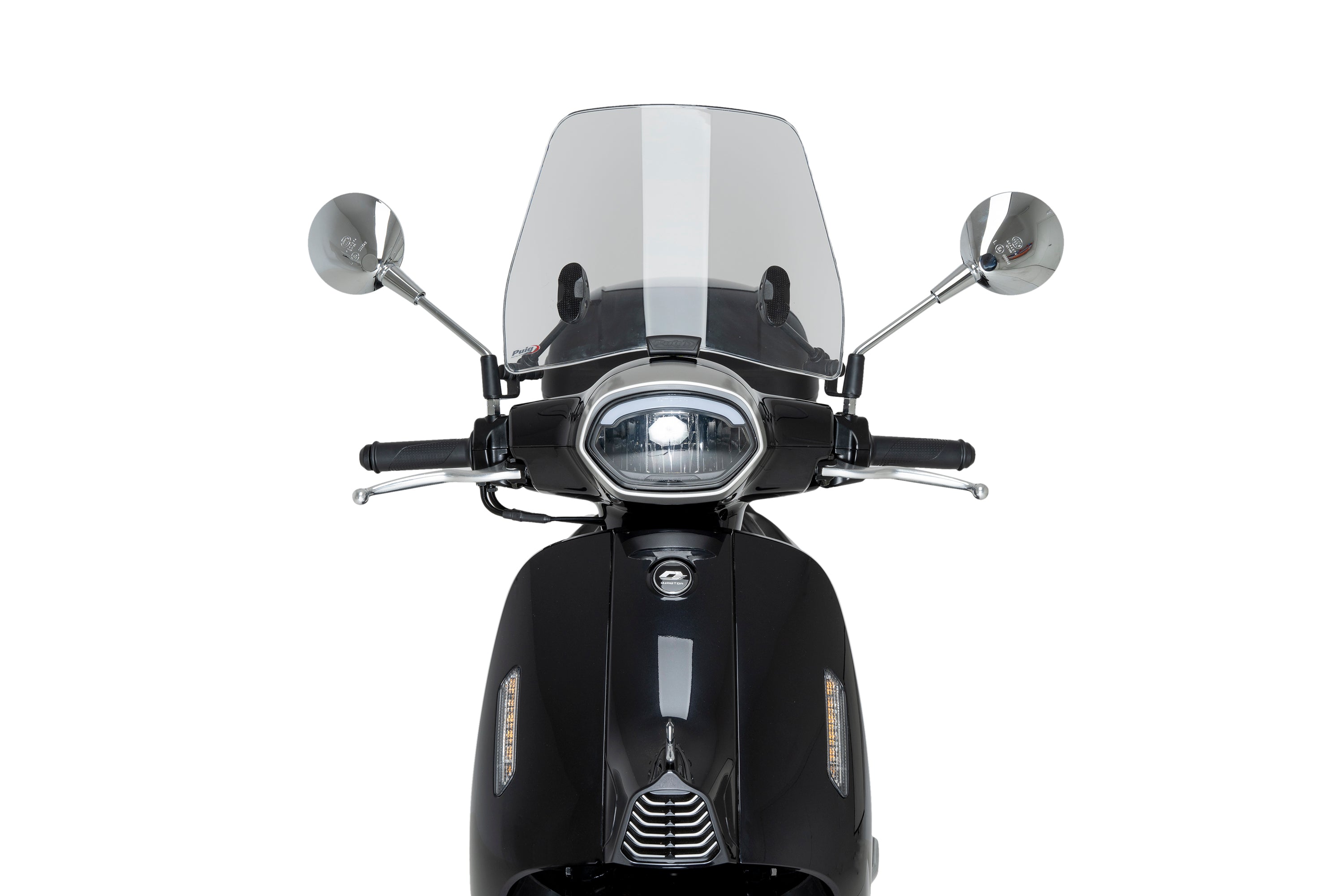 Puig Trafic Screen | Light Smoke | QJ LTR 125 2025>Current -   Pyramid Motorcycle Accessories