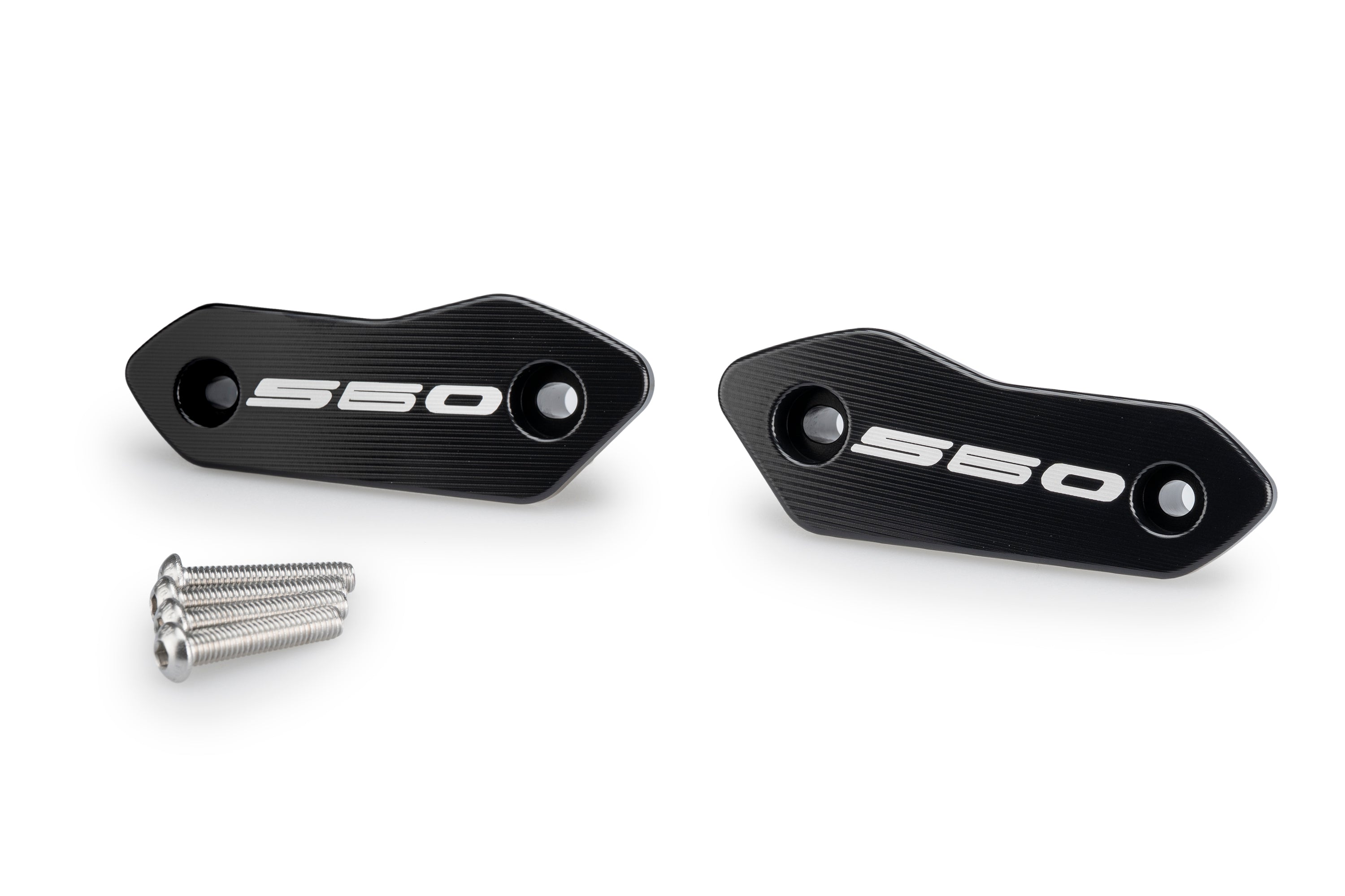 Puig Aluminium Mirror Caps | Black | Yamaha TMAX 560 Tech MAX 2025>Current -   Pyramid Motorcycle Accessories