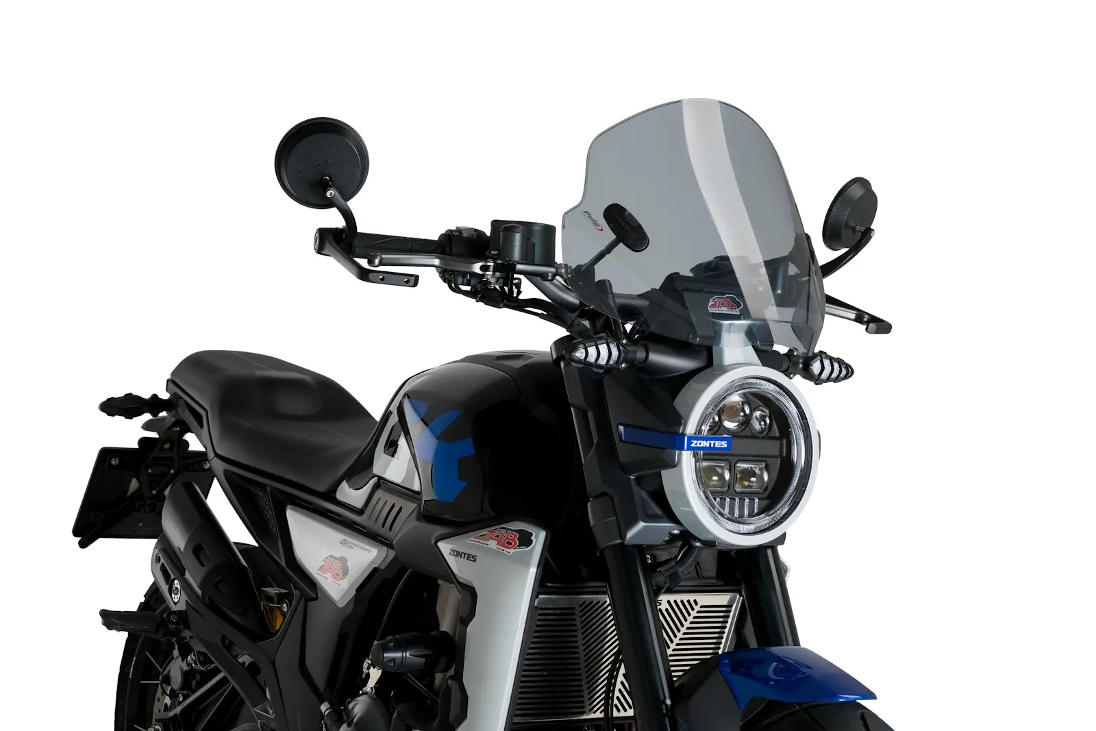 Puig Trend Universal Handlebar Mounted Screen | Light Smoke -   Pyramid Motorcycle Accessories