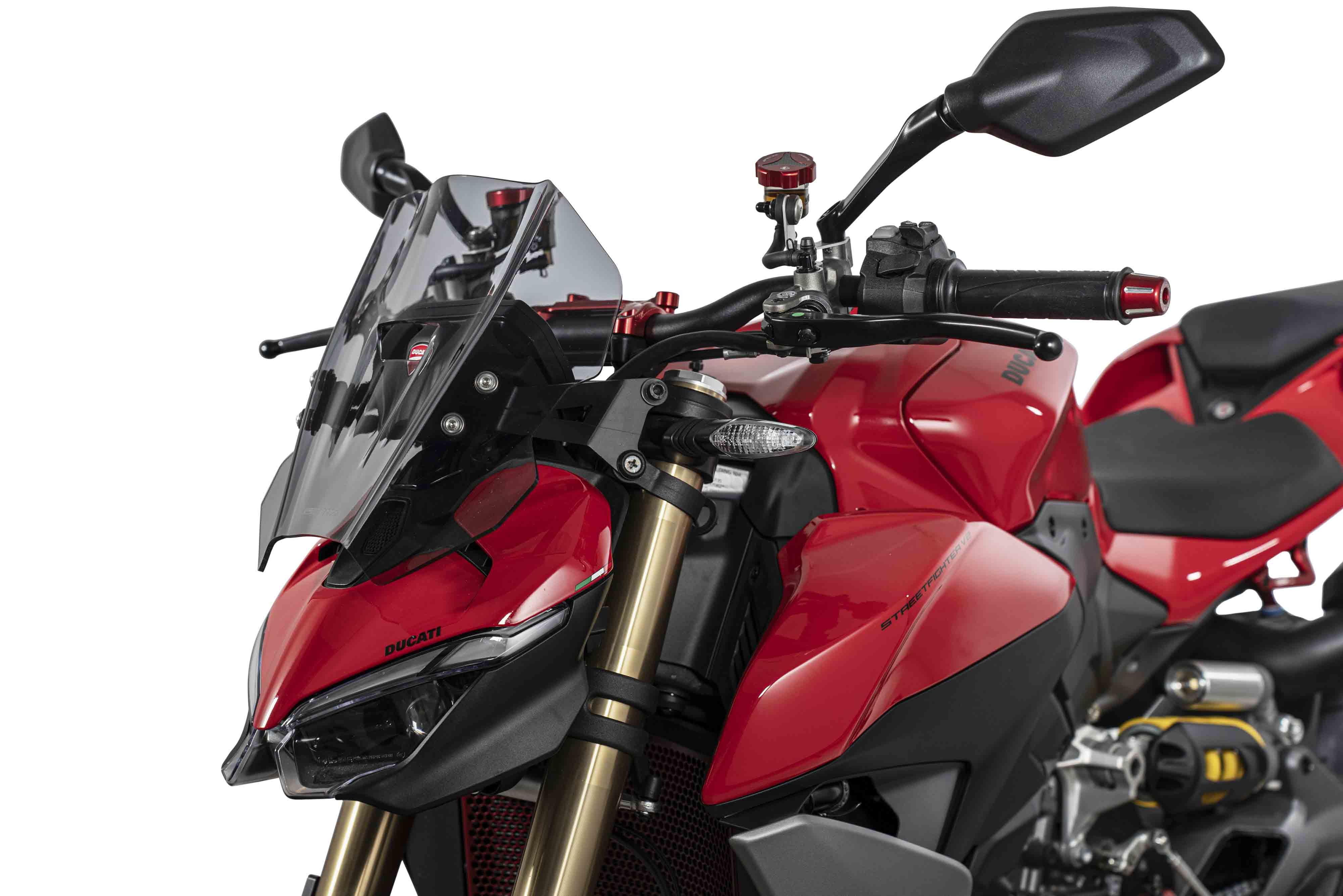 Isotta Racing Sport Windscreen | Light Smoke | Dark Smoke | Matte Black | Clear | Ducati Streetfighter V2 2025>2026 -   Pyramid Motorcycle Accessories
