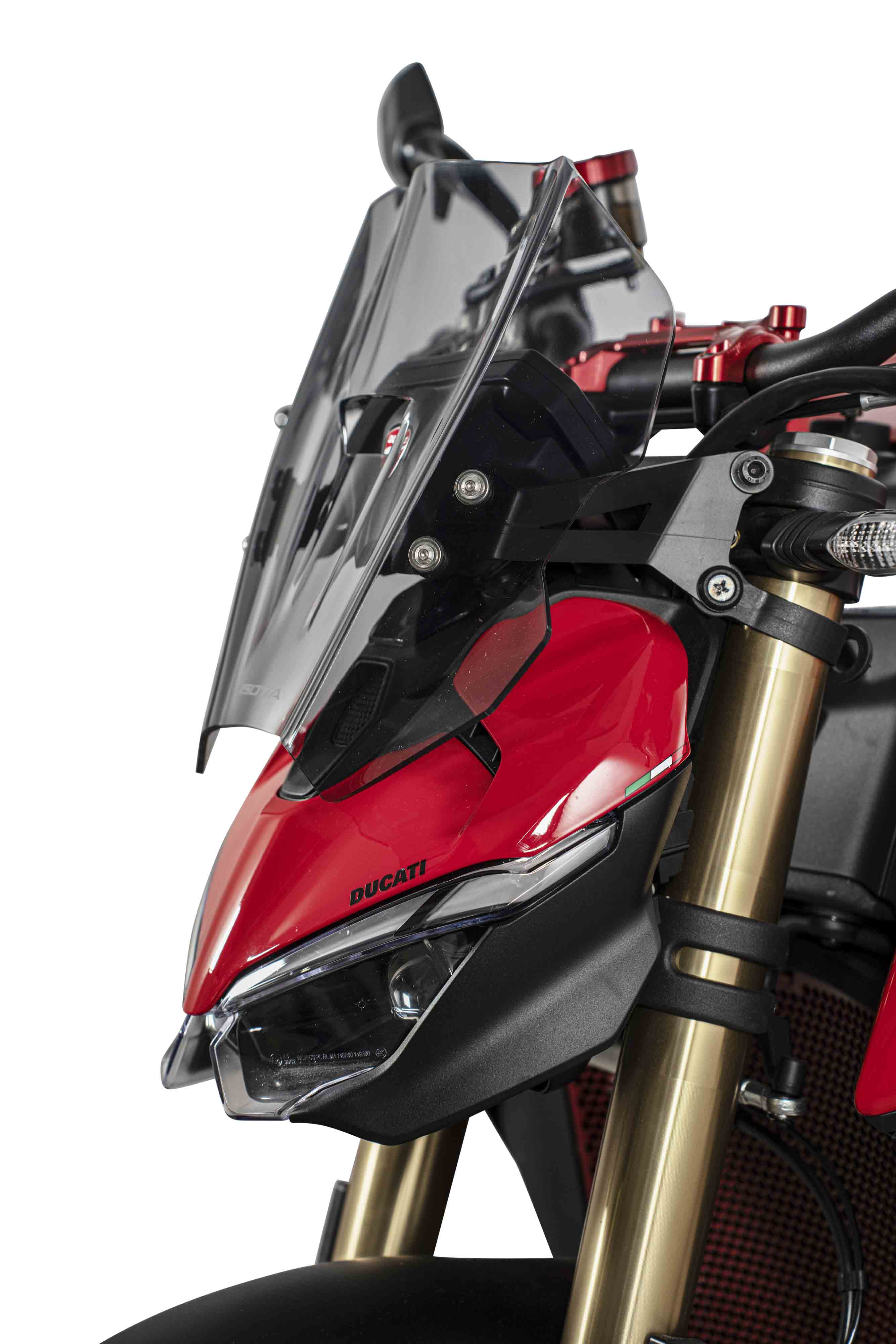 Isotta Racing Sport Windscreen | Light Smoke | Dark Smoke | Matte Black | Clear | Ducati Streetfighter V2 2025>2026 -   Pyramid Motorcycle Accessories
