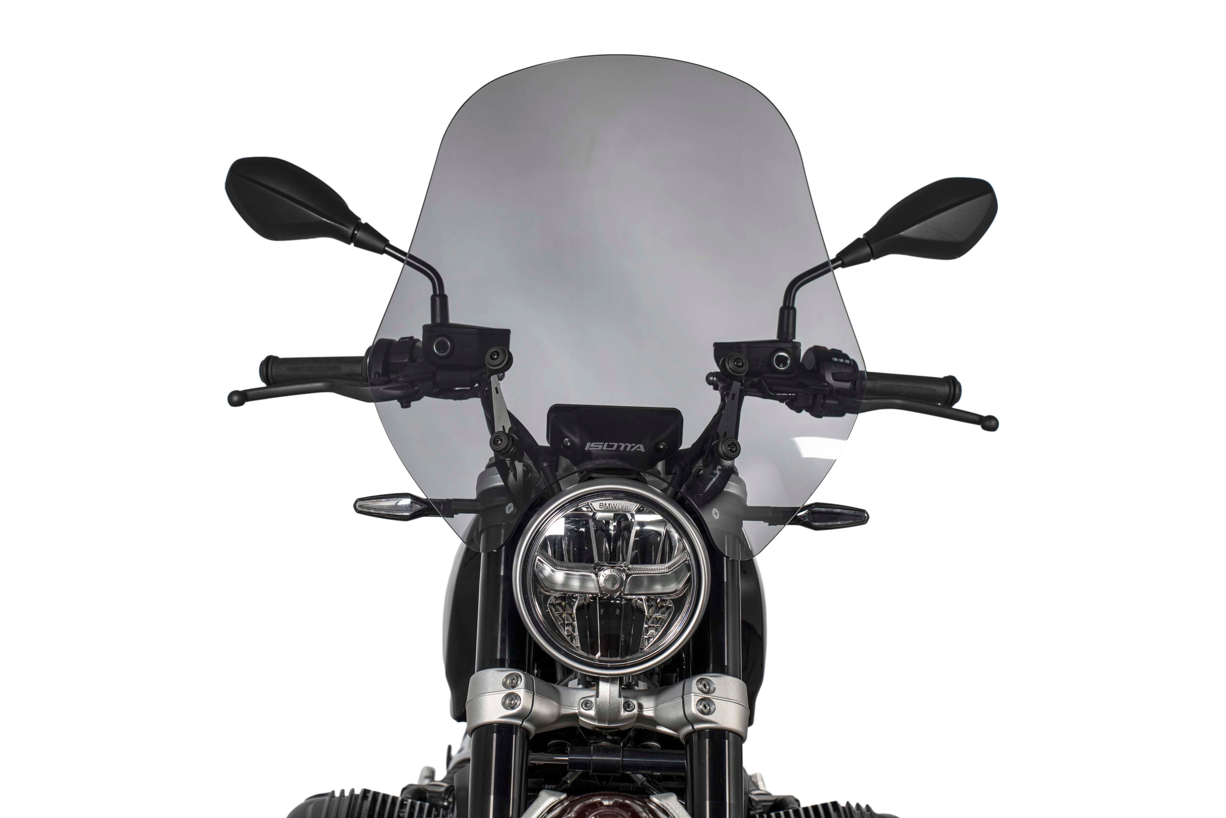 Isotta High Protection Windshield | Light Smoke | Clear | BMW R 12 2024>2026 -   Pyramid Motorcycle Accessories