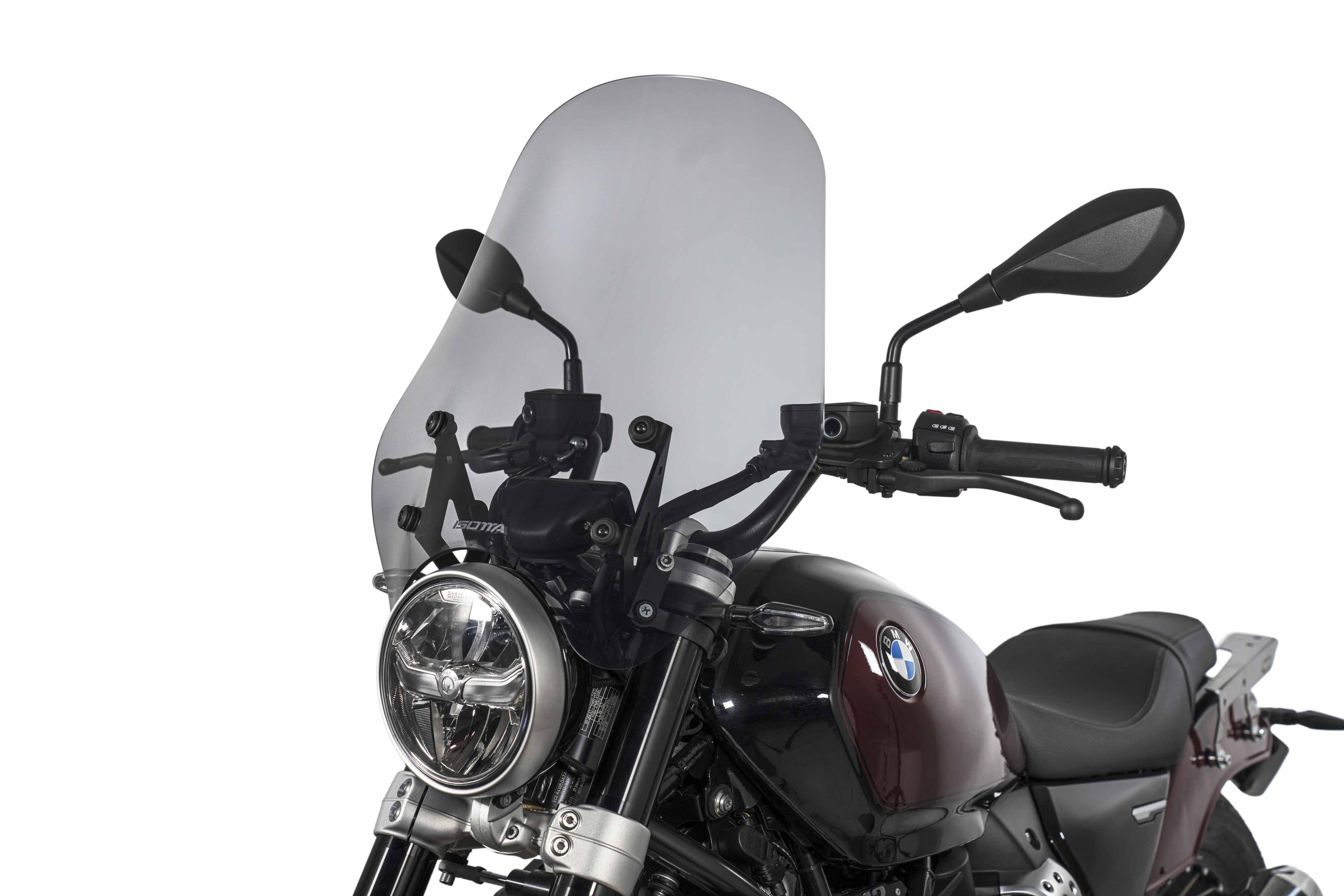 Isotta High Protection Windshield | Light Smoke | Clear | BMW R 12 2024>2026 -   Pyramid Motorcycle Accessories