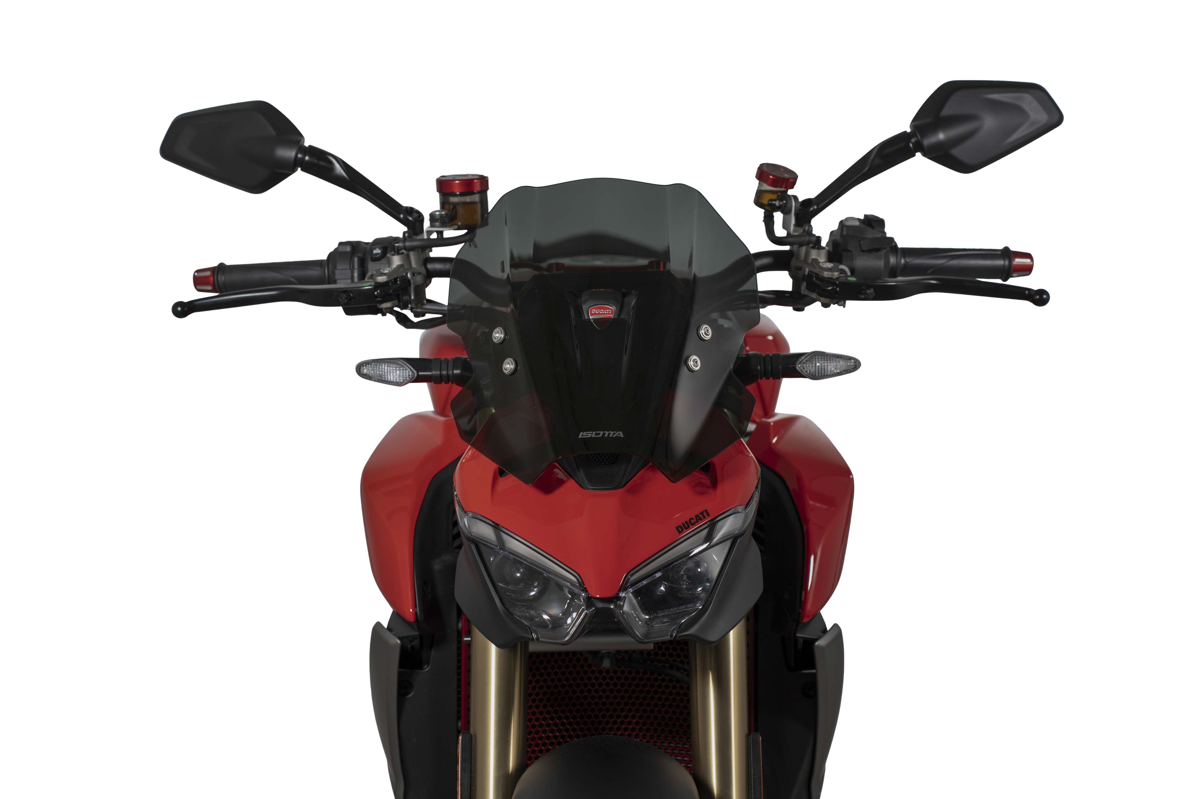 Isotta Racing Sport Windscreen | Light Smoke | Dark Smoke | Matte Black | Clear | Ducati Streetfighter V2 2025>2026 -   Pyramid Motorcycle Accessories