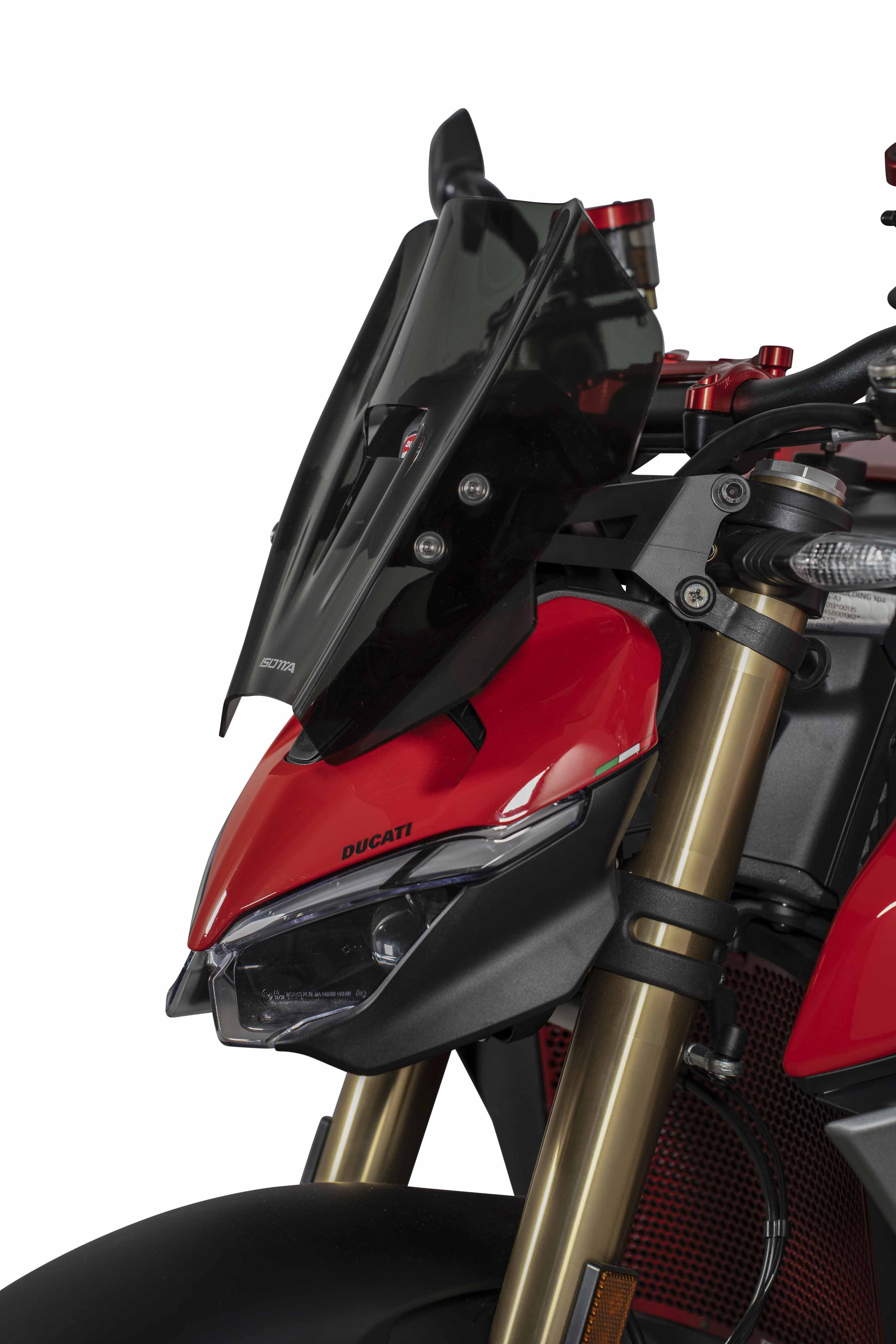 Isotta Racing Sport Windscreen | Light Smoke | Dark Smoke | Matte Black | Clear | Ducati Streetfighter V2 2025>2026 -   Pyramid Motorcycle Accessories