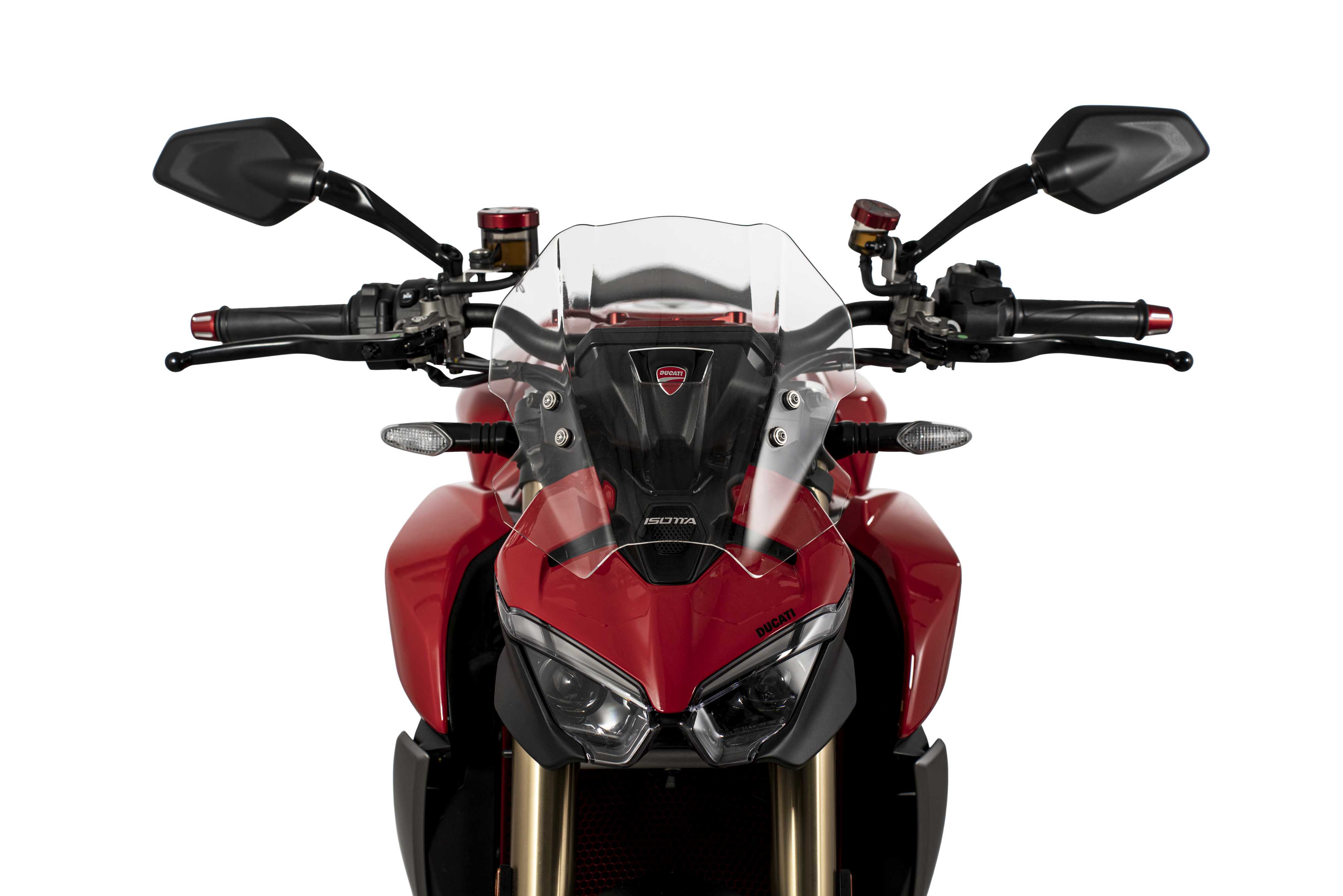 Isotta Racing Sport Windscreen | Light Smoke | Dark Smoke | Matte Black | Clear | Ducati Streetfighter V2 2025>2026 -   Pyramid Motorcycle Accessories
