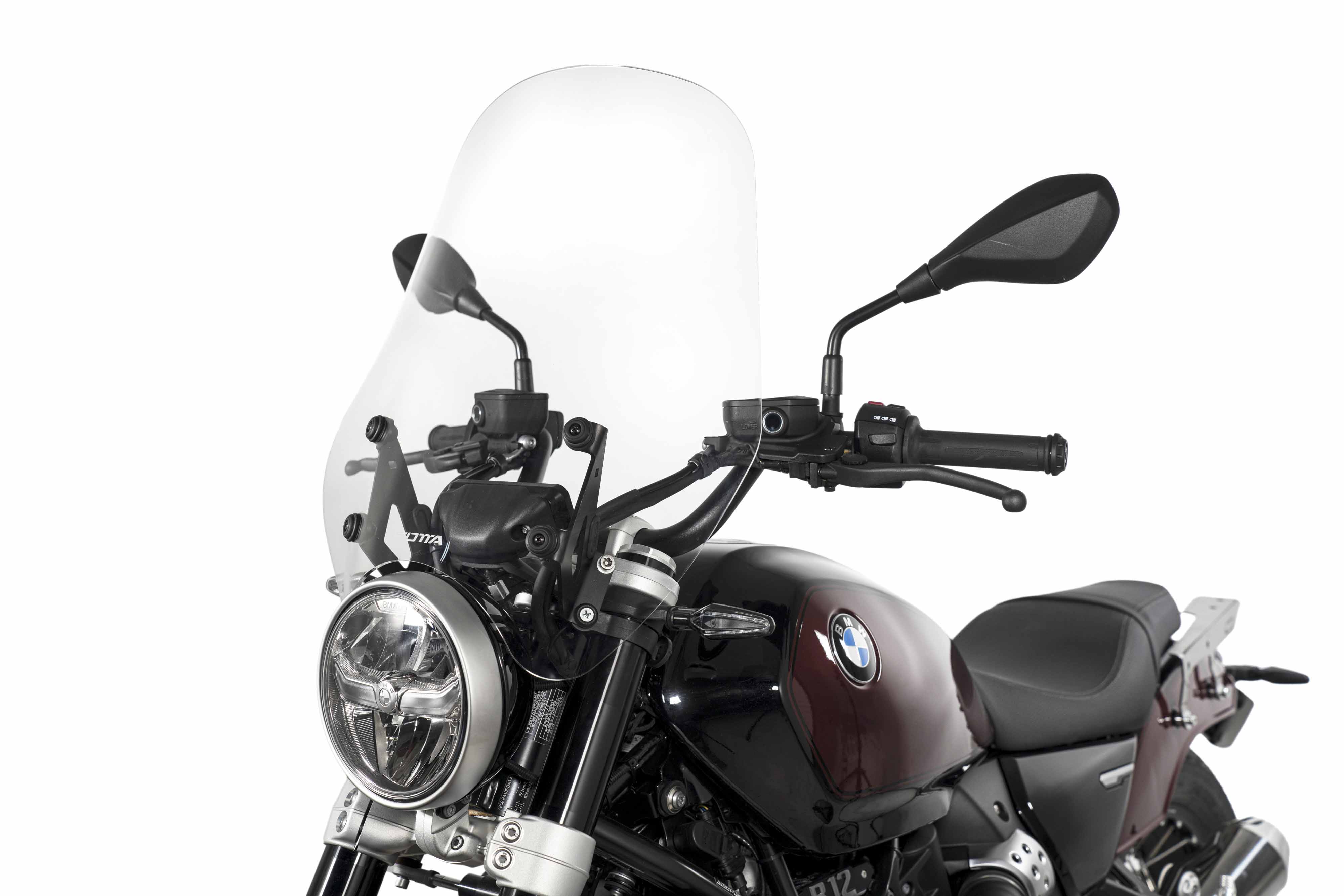 Isotta High Protection Windshield | Light Smoke | Clear | BMW R 12 2024>2026 -   Pyramid Motorcycle Accessories
