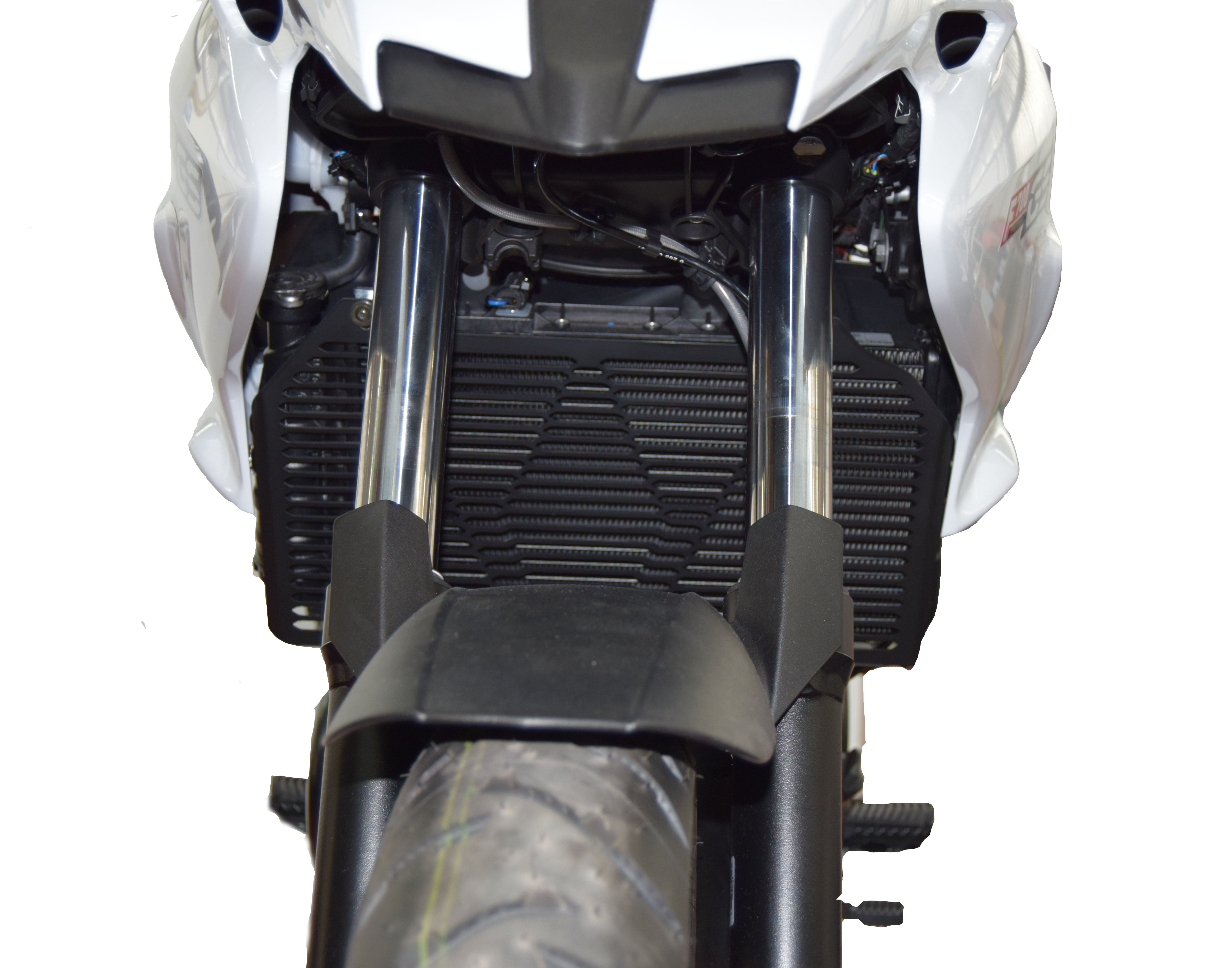 Isotta Radiator Guard | Black | BMW F 700 GS 2012>2018 -   Pyramid Motorcycle Accessories