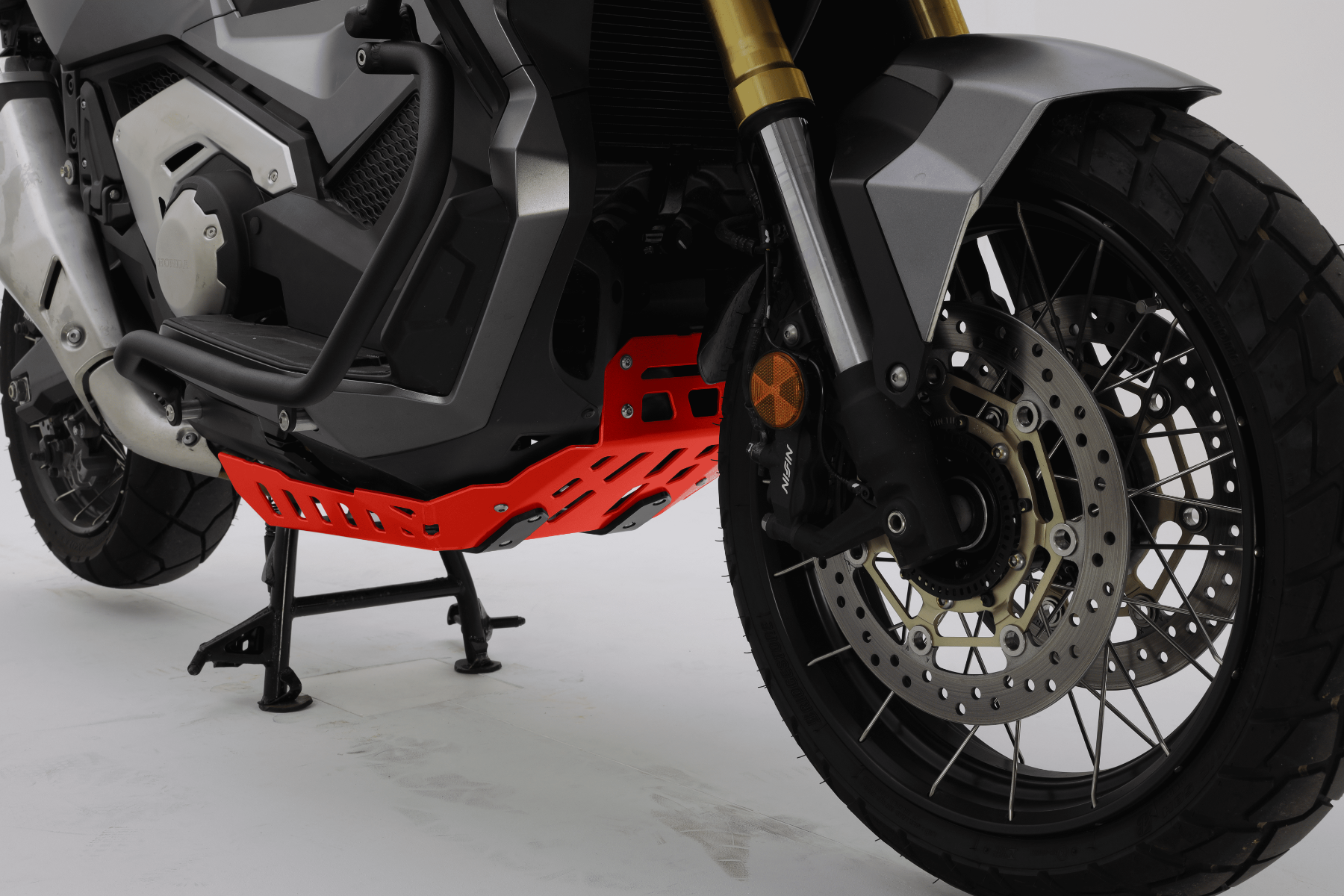 Isotta Engine Guard Bash Plate | Red | Honda X-ADV 2017>2023 -   Pyramid Motorcycle Accessories