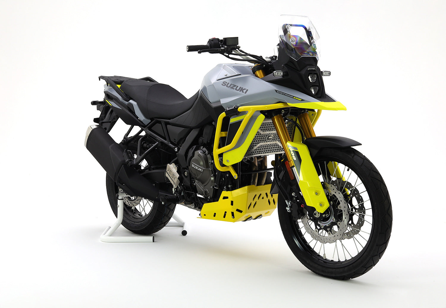 Isotta Brake Pump Protection | Silver | Blue | Yellow | Black | Suzuki | V-Strom 800DE 2023>2024 -   Pyramid Motorcycle Accessories