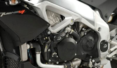 R&G Crash Protectors | Black | Aprilia Tuono V4 1100 2015>2020 & Aprilia Tuono V4 1100 Factory 2015>2020 & Aprilia Tuono V4R 2011>2014