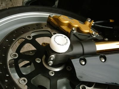 R&G Fork Protectors | White | Suzuki GSXR 600 (1996-2001 models), GSXR 750 (1996 to 2001), GSXR 1000 (K1 model only), GSX 1300R Hayabusa, TL1000R and the TL1000S