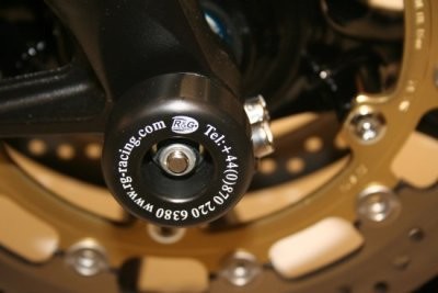 R&G Fork Protectors | Black | Triumph Speed Triple (models produced from 2005-2010) and the Triumph Tiger 1050 '07