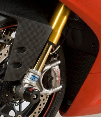 R&G Fork Protectors | Black | Ducati Panigale 899 '13-/959 '16-/1199 '12-/1299 '15-, Panigale V4S '18- /V4R '19-, Panigale V2 '20- '24 & Streetfighter V4 (S) '20-