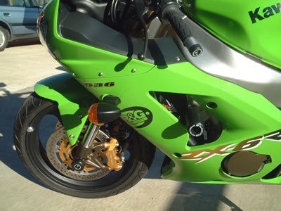 R&G Crash Protectors | Black | Kawasaki Ninja ZX6-R 2003>2004