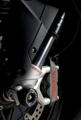 R&G Fork Protectors | Black | MV Agusta F4RR '10- (Ohlins Forks Only)
