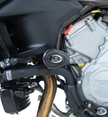 R&G Crash Protectors | White | MV Agusta Stradale 800 2015>2016 & MV Agusta Turismo Veloce 2015>2016 & MV Agusta Brutale 675 2012>2016 & MV Agusta Brutale 800 2013>2016 & MV Agusta Rivale 800 2014>2016 & MV Agusta Dragster 800 2014>2016