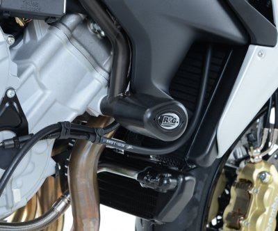 R&G Crash Protectors | White | MV Agusta Stradale 800 2015>2016 & MV Agusta Turismo Veloce 2015>2016 & MV Agusta Brutale 675 2012>2016 & MV Agusta Brutale 800 2013>2016 & MV Agusta Rivale 800 2014>2016 & MV Agusta Dragster 800 2014>2016