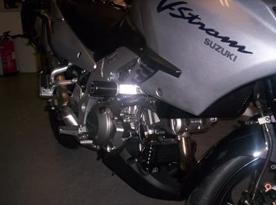 R&G Crash Protectors | Black | Suzuki V-Strom 1000 2003>2005 & Kawasaki KLV 1000 2004>2006
