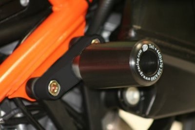 R&G Crash Protectors | Black | KTM 990 SMT 2008 & KTM 990 SMR 2012>2014 & KTM 950 Supermoto R 2007>2008 & KTM 990 Supermoto 2008 & KTM 990 Super Duke 2005>2013 & KTM 990 Super Duke R 2007>2013