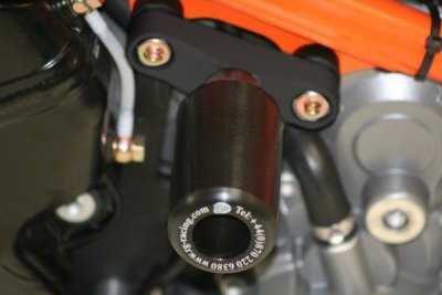 R&G Crash Protectors | Black | KTM 990 SMT 2008 & KTM 990 SMR 2012>2014 & KTM 950 Supermoto R 2007>2008 & KTM 990 Supermoto 2008 & KTM 990 Super Duke 2005>2013 & KTM 990 Super Duke R 2007>2013