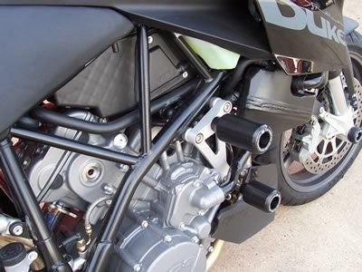 R&G Crash Protectors | Black | KTM 990 SMT 2008 & KTM 990 SMR 2012>2014 & KTM 950 Supermoto R 2007>2008 & KTM 990 Supermoto 2008 & KTM 950 Supermoto 2005>2007 & KTM 990 Super Duke 2005>2013 & KTM 990 Super Duke R 2007>2013