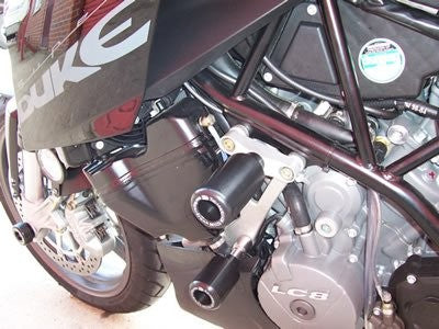 R&G Crash Protectors | Black | KTM 990 SMT 2008 & KTM 990 SMR 2012>2014 & KTM 950 Supermoto R 2007>2008 & KTM 990 Supermoto 2008 & KTM 950 Supermoto 2005>2007 & KTM 990 Super Duke 2005>2013 & KTM 990 Super Duke R 2007>2013
