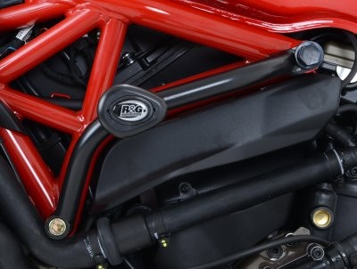 R&G Crash Protectors | White | Ducati Monster 1200 R 2016>2019 & Ducati Monster 1200 2014>2018 & Ducati Monster 1200 S 2014>2020 & Ducati Monster 821 2014>2018