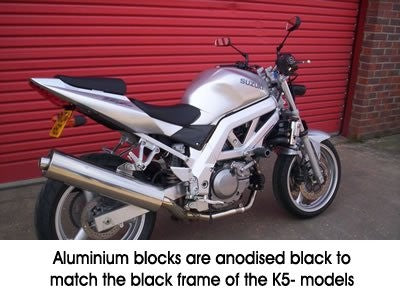 R&G Crash Protectors | Black | Suzuki SV 650 S 2005>2012 & Suzuki SV 650 2005>2012