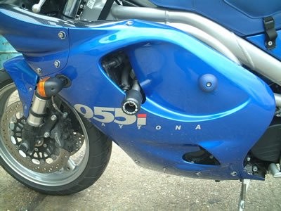 R&G Crash Protectors | Black | Triumph T595 Speed Triple 1997>2006 & Triumph Daytona 955i 1997>2006