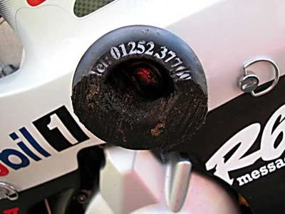 R&G Crash Protectors | White | Yamaha YZF-R6 1999>2002