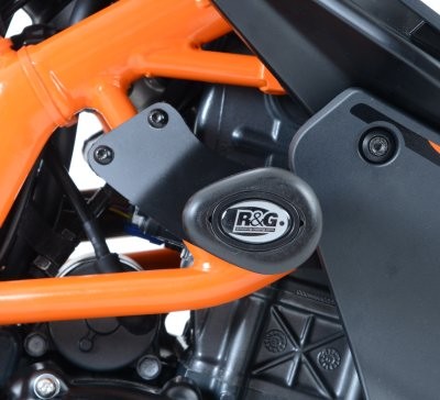 R&G Crash Protectors | White | KTM RC 125 2014>2021 & KTM RC 200 2014>2021 & KTM RC 390 2014>2021