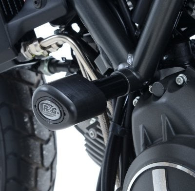 R&G Crash Protectors | Black | Ducati Scrambler Icon 2015>2018 & Ducati Scrambler Classic 2015>2020 & Ducati Scrambler Sixty2 2016>2018 & Ducati Scrambler Urban Enduro 2015>2017 & Ducati Scrambler Desert Sled 2017>2022