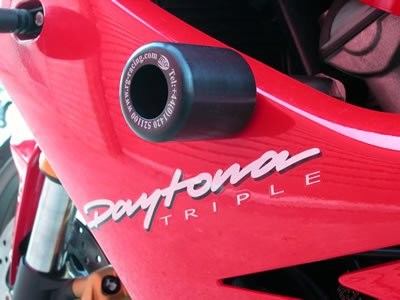 R&G Crash Protectors | White | Triumph Daytona 675 2006>2012