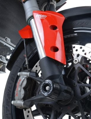 R&G Fork Protectors | Black | (Large Bobbins) for various Ducati