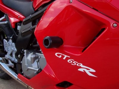 R&G Crash Protectors | Black | Hyosung GT 650 R 2004>2005 & Hyosung GT 650 S 2004>2008