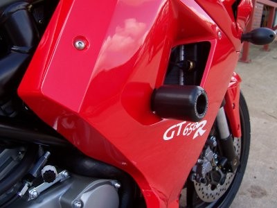 R&G Crash Protectors | Black | Hyosung GT 650 R 2004>2005 & Hyosung GT 650 S 2004>2008