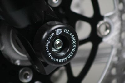 R&G Fork Protectors | Black | Kawasaki Z750 '06- and Z750S '06-. Helping to eliminate damage to the front forks during a drop
