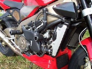 R&G Crash Protectors | Black | Aprilia Tuono V4 2003>2005