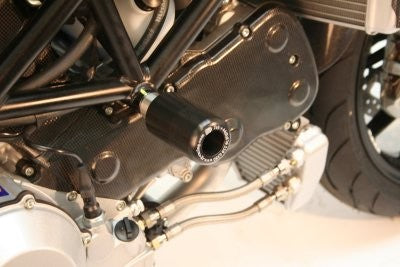 R&G Crash Protectors | Black | Ducati Monster S2R 800 2005>2008 & Ducati Sport Classic /GT1000 2007>2014 & Ducati Monster 696 2001>2006 & Ducati Monster S4R S 2006>2008 & Ducati Multistrada 1100 2007>2010 -   Pyramid Motorcycle Accessories