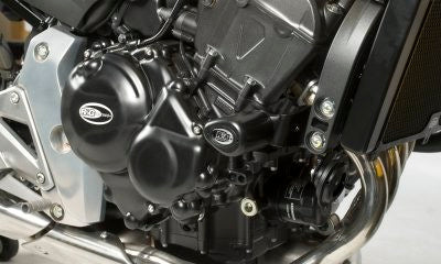 R&G Crash Protectors | Black | Honda CB 600 N Hornet 2007>2012 & Honda CBF 600 2008>2012