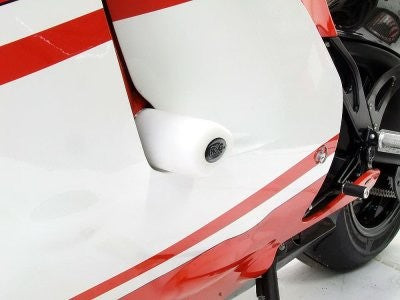 R&G Crash Protectors | White | Ducati Desmosedici RR 2008>2013 -   Pyramid Motorcycle Accessories