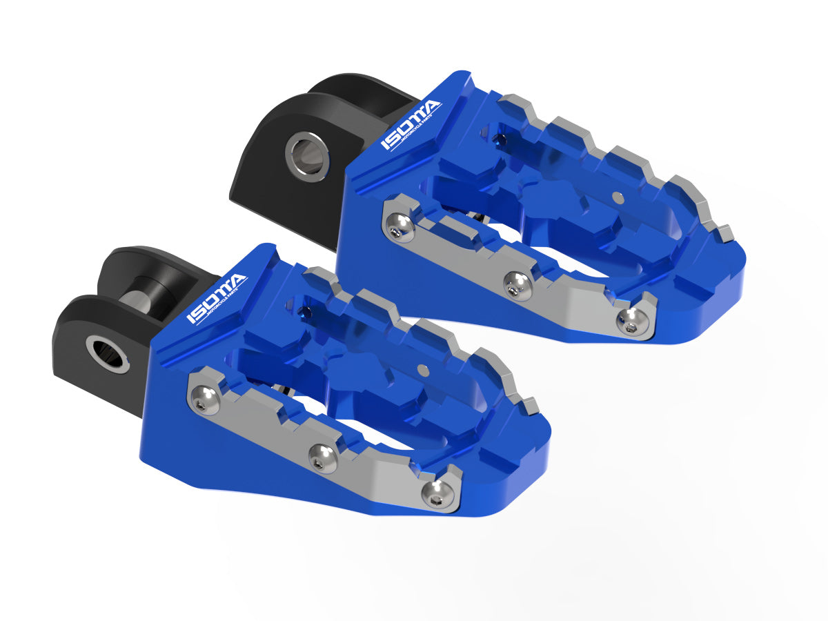Isotta Enduro Rider Footpegs Kit | Blue | Black | Red | BMW R 1300 GS / Adventure -   Pyramid Motorcycle Accessories