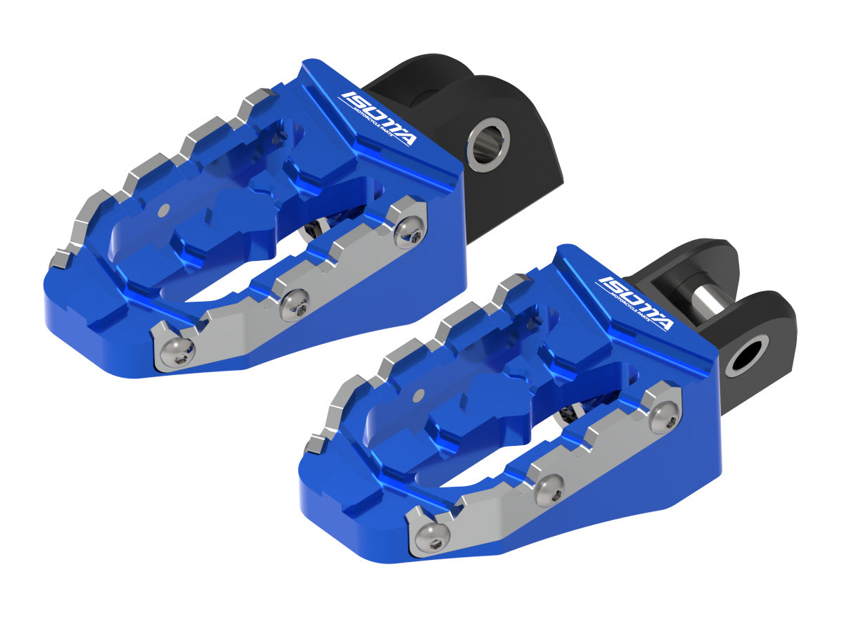 Isotta Enduro Rider Footpegs Kit | Blue | Black | Red | BMW R 1300 GS / Adventure -   Pyramid Motorcycle Accessories