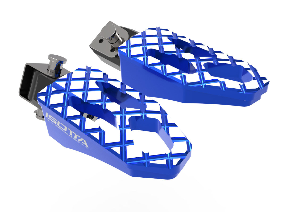Isotta Touring Passenger Footpegs | Blue | Black | Red | BMW R 1300 GS 2023>2024 -   Pyramid Motorcycle Accessories