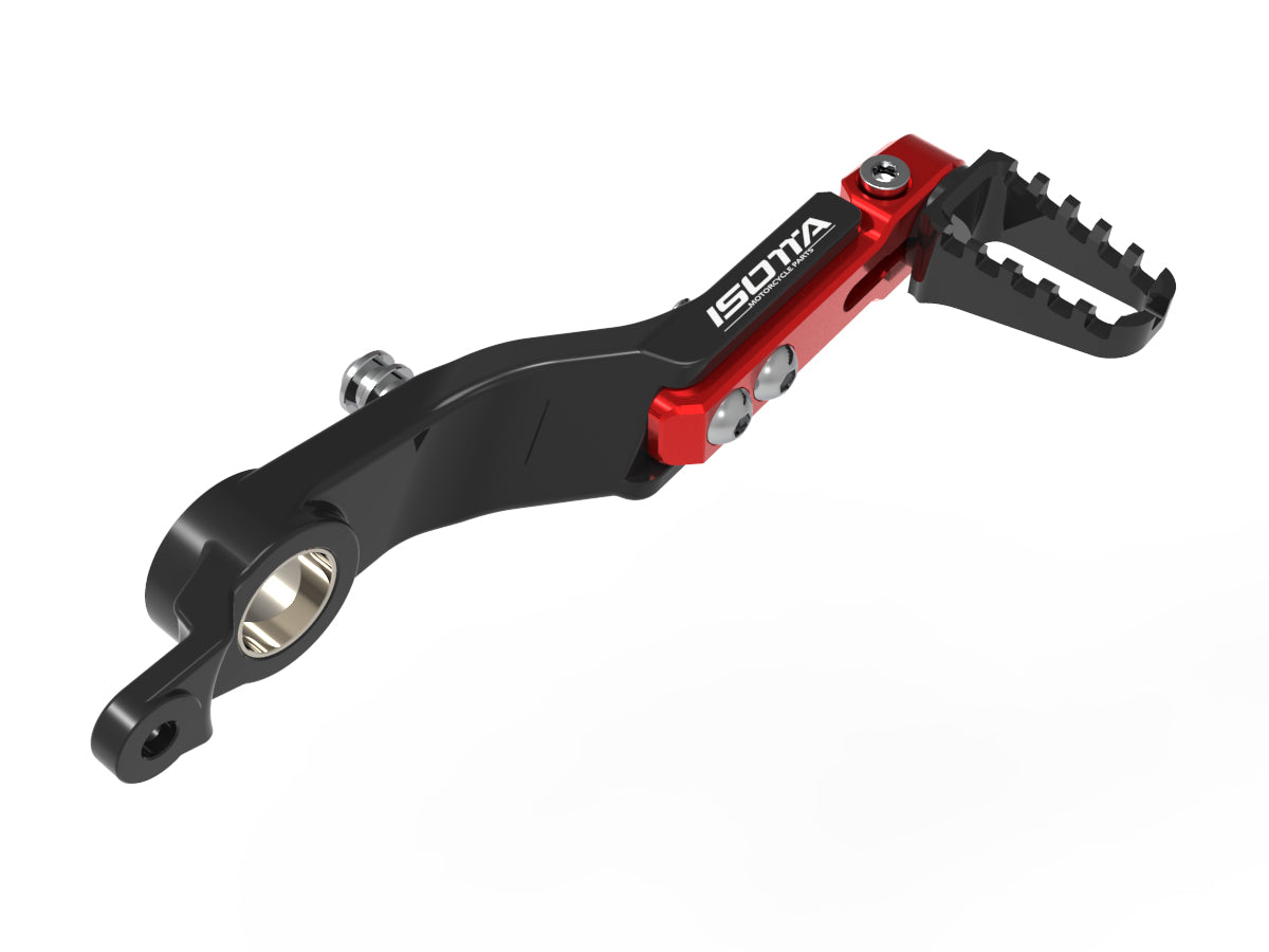 Isotta Adjustable Brake Lever with Foot Peg | Blue | Black | Red | BMW R 1300 GS / Adventure -   Pyramid Motorcycle Accessories