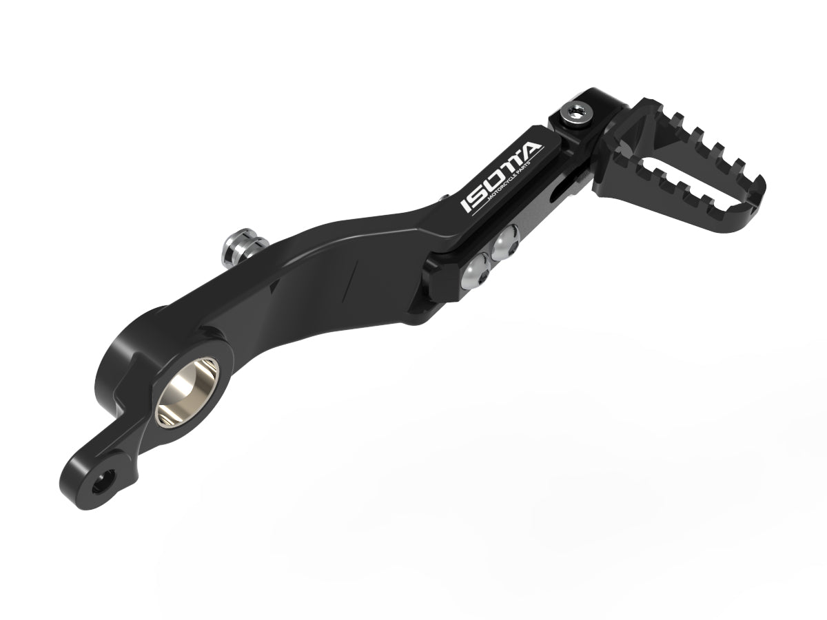 Isotta Adjustable Brake Lever with Foot Peg | Blue | Black | Red | BMW R 1300 GS / Adventure -   Pyramid Motorcycle Accessories