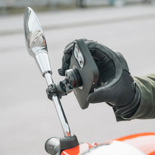 SP Connect Mirror Mount Pro - Black - SPC/SPC+ -   Pyramid Motorcycle Accessories
